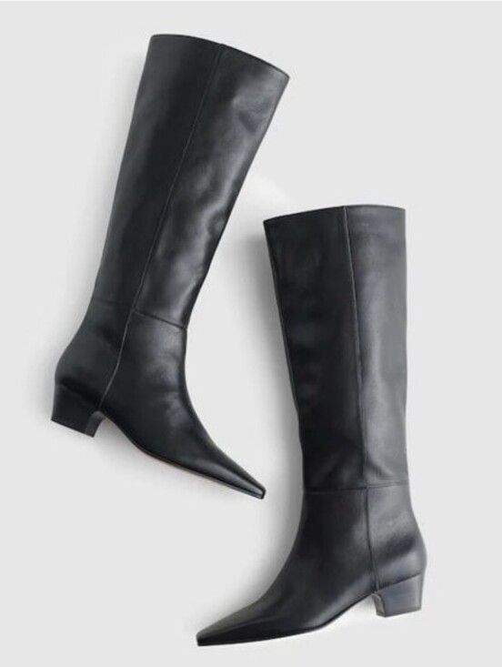 Madewell Shoes - Madewell Lexie Tall Leather Boot - black